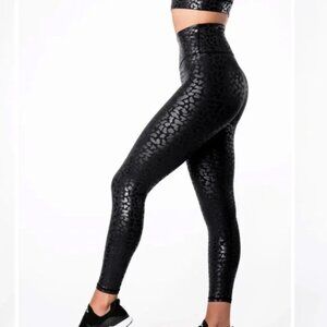 IVL Collective Chi Chi Animal Print Shimmer Leggings NWT